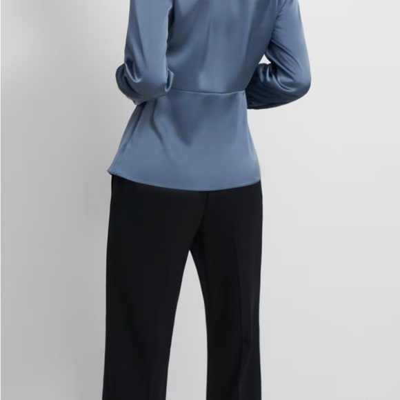 Theory Satin Twist Blouse - Picture 3 of 7
